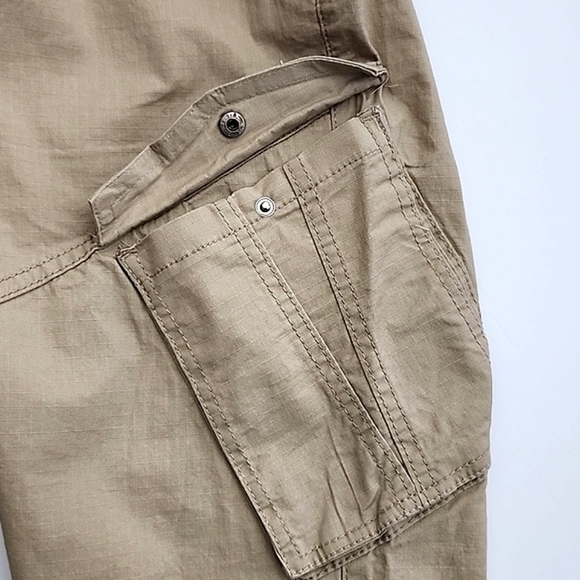 ENCRYPTED Mens Relaxed Tapered Fit Jogger Sand Stretch Breathable 6 Pockets Sz L - Picture 7 of 16
